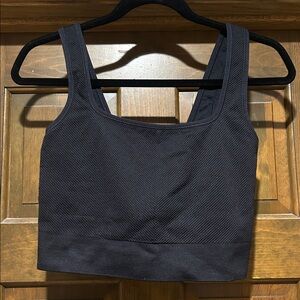 Ribbed Athletic Crop Top